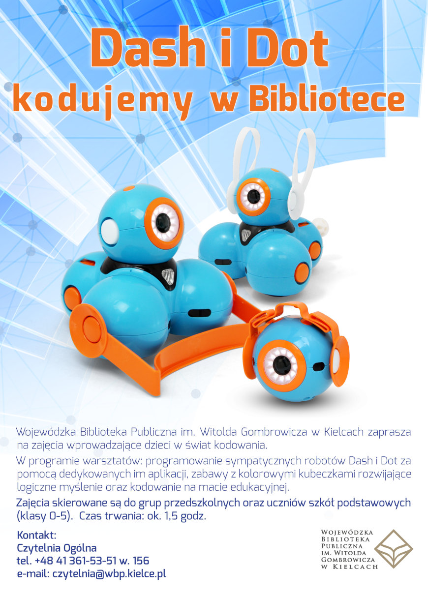 Na zdjęciu roboty wykorzystywane w czasie zajęć.