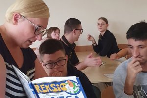 Na zdjęciu dzieci w&nbsp;czasie zajęć