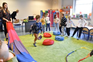 Na zdjęciu dzieci w&nbsp;czasie zajęć