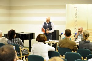 Spotkanie z&nbsp;poetą i&nbsp;prof. UJK w&nbsp;Kielcach Krzysztofem Jaworskim (11.10.2019)