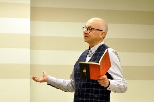 Spotkanie z&nbsp;poetą i&nbsp;prof. UJK w&nbsp;Kielcach Krzysztofem Jaworskim (11.10.2019)