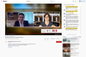 Spotkanie autorskie online z&nbsp;Barbarą Rybałtowską (04.08.2020)