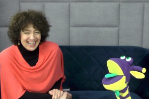 Aktorka Beata Pszeniczna z Bibliusiem