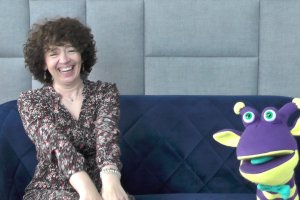 Aktorka Beata Pszeniczna z Bibliusiem