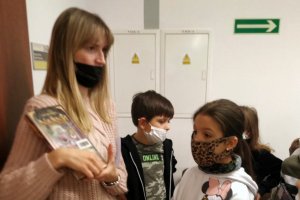 Na zdjęciu dzieci w czasie zajęć.