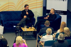 Na zdjęciu Adam Wajrak i Andrzej Białek.