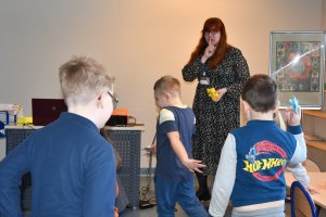 Na zdjęciu dzieci w czasie zajęć.