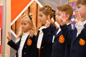 Na zdjęciu dzieci w&nbsp;czasie zajęć.