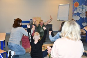 Na zdjęciu dzieci w&nbsp;czasie zajęć.