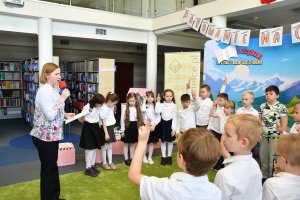 Na zdjęciu dzieci w&nbsp;czasie zajęć.